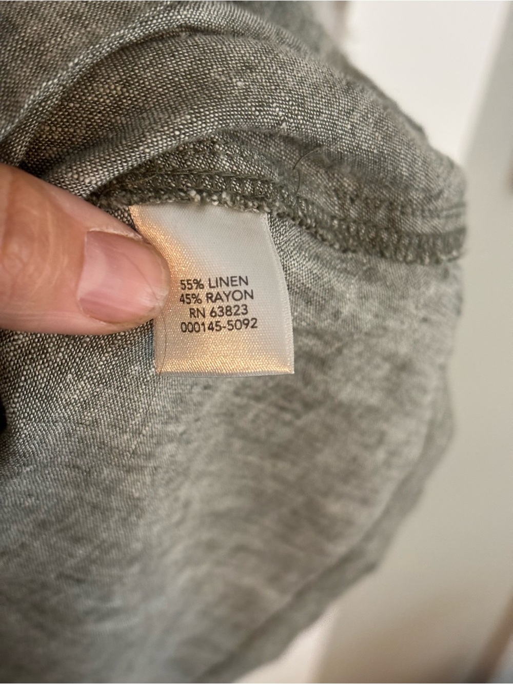 Christopher & Banks Light Sage A-Line Linen Blend Skirt - Picture 4 of 8